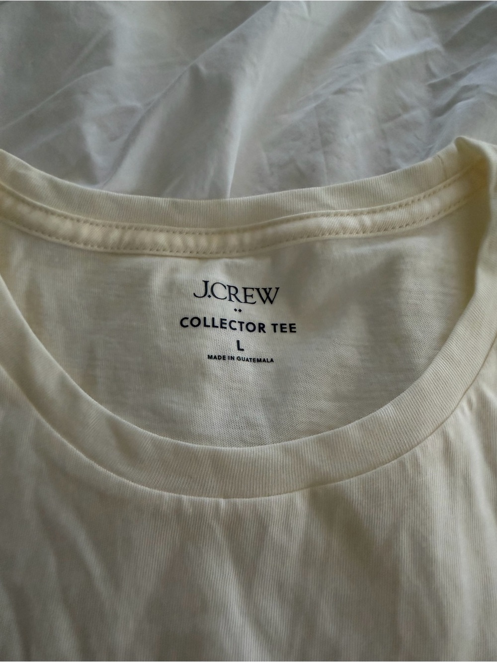 J. Crew Collector Tee in Off-White/Cream
